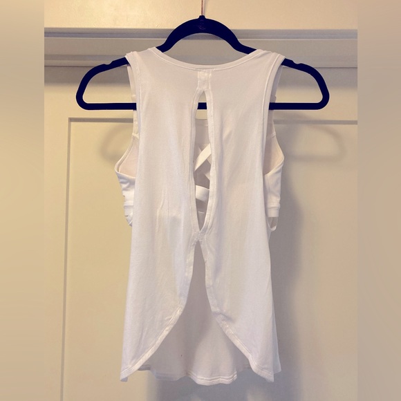 Lululemon Open Back Tank with Connected Cross Strap Bra - Picture 2 of 4